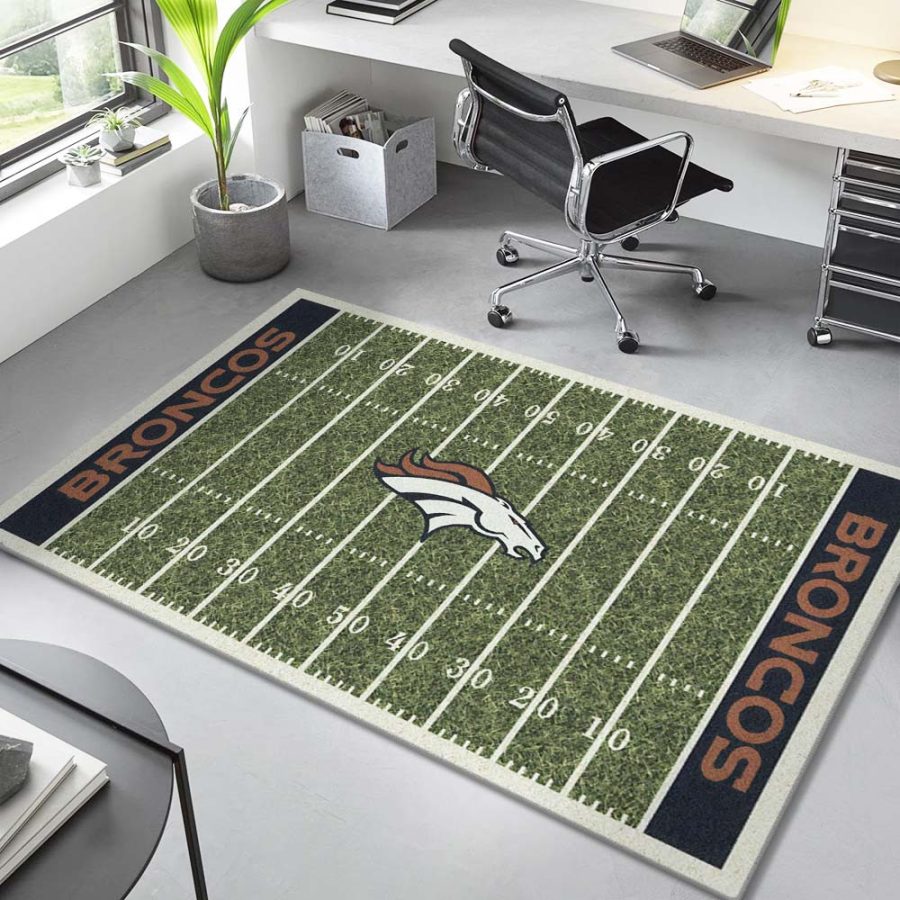 Denver Broncos Football Team NFL-Feld Teppich – Bild 4