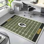 Fußballfeld der Green Bay Packers Teppich