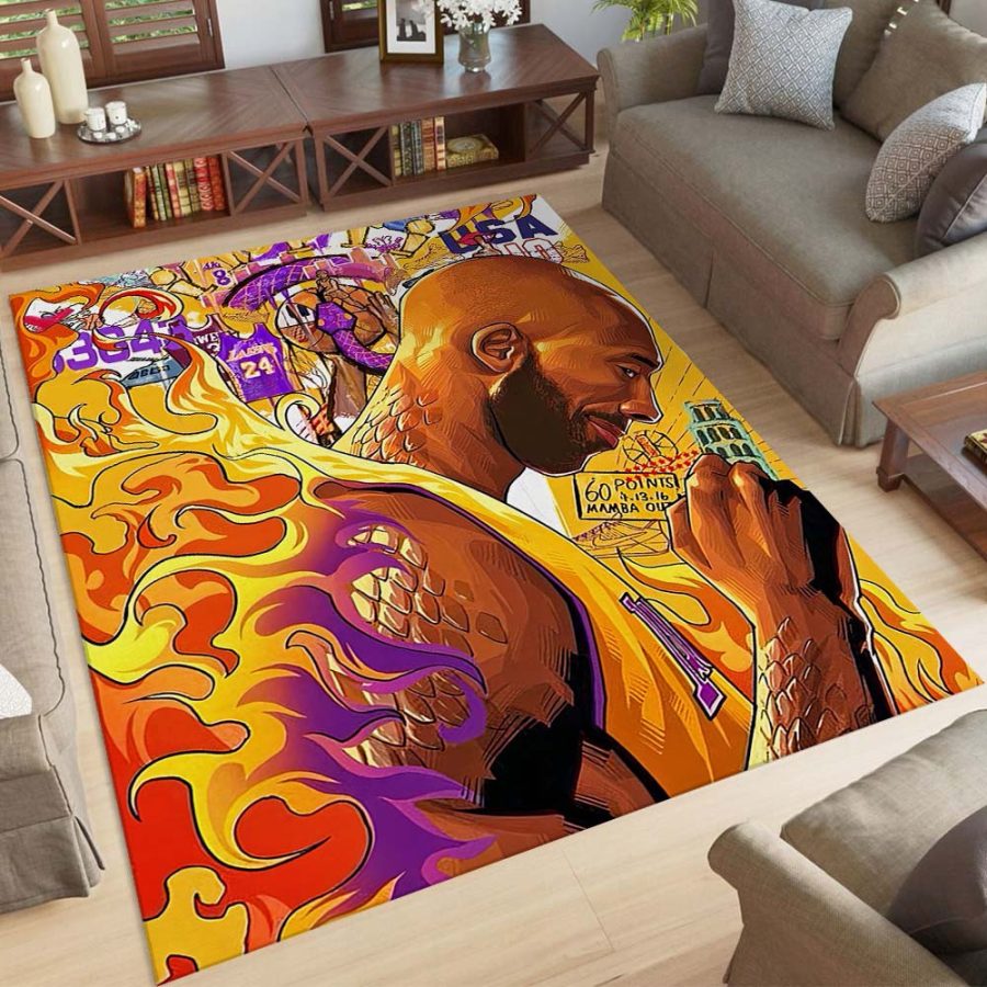 Kobe Bryant Basketball-Legende Los Angeles Lakers Teppich – Bild 4