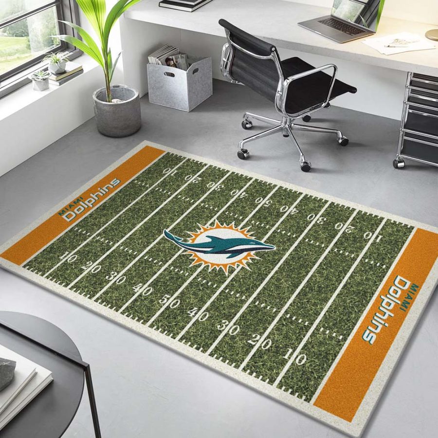 Feld der Fußballmannschaft der Miami Dolphins Teppich – Bild 4