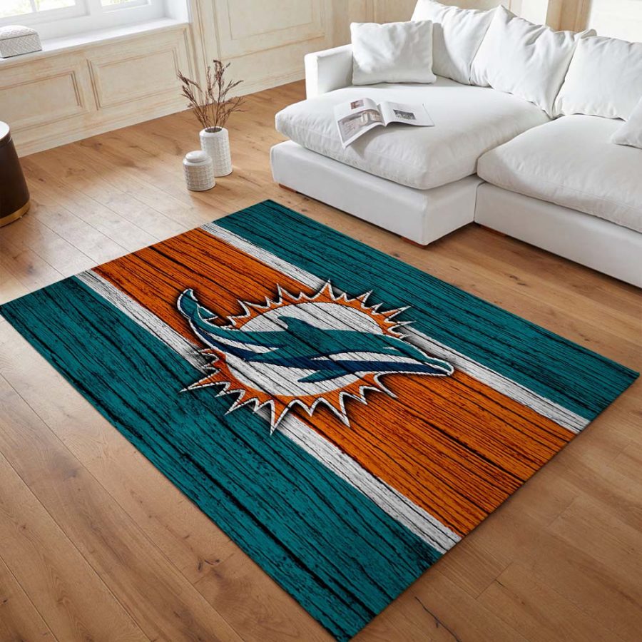 Miami Dolphins-Fußballmannschaft NFL001 Teppich – Bild 4