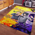 Naruto Uzumaki und Sasuke Uchiha 02 Teppich