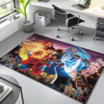 Luffy mit Charakteren One Piece Teppich