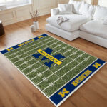 Michigan Wolverines Football Team NCAA001 Teppich