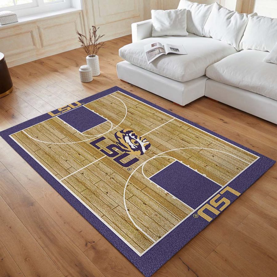 LSU Tiger Basketball Team Court Teppich – Bild 4