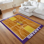 Los Angeles Lakers Basketball Team NBA002 Gericht Teppich