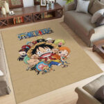 One Piece Luffy und alle Charaktere 10 Teppich