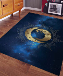 Mond und Welle Wicca Teppich