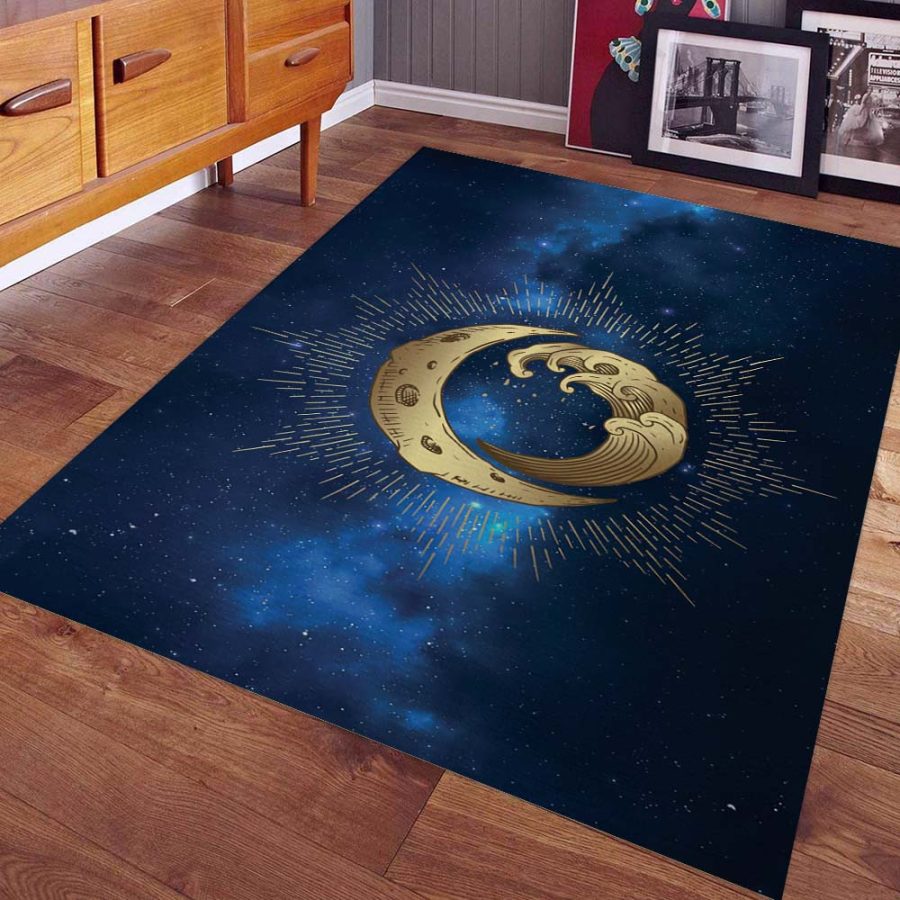 Mond und Welle Wicca Teppich – Bild 4