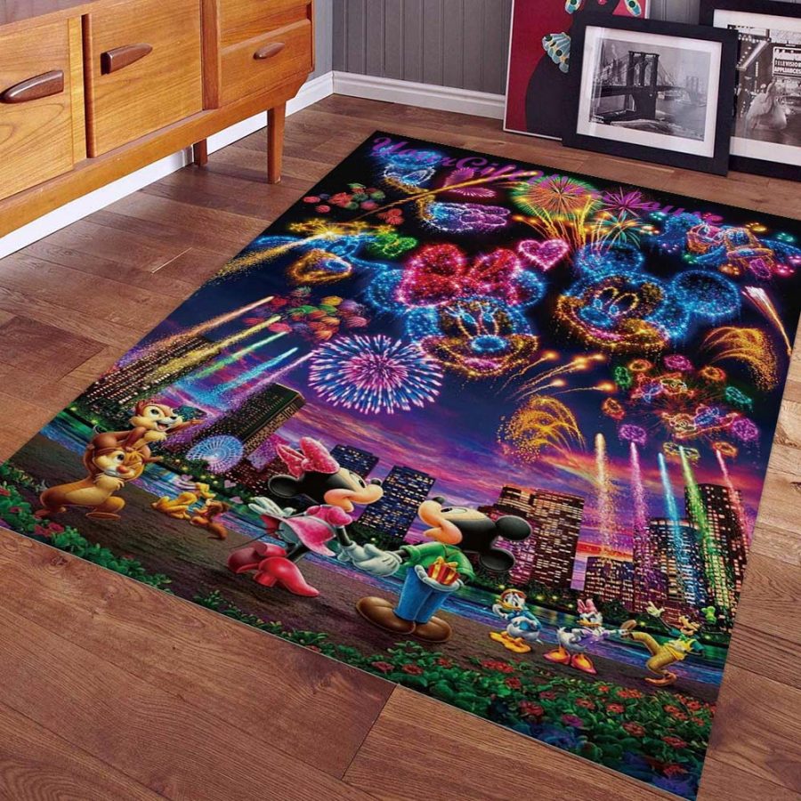 Micky und Minnie Disney Feuerwerk Teppich – Bild 4