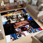One Piece Luffy und alle Charaktere 03 Teppich