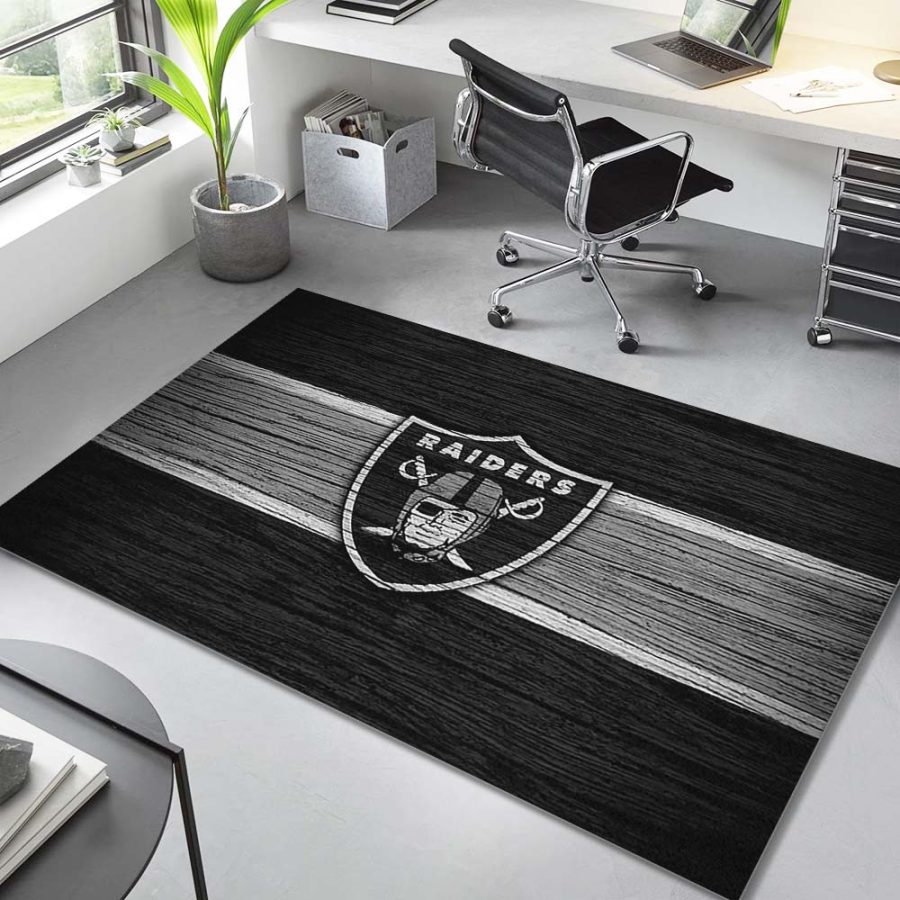 Oakland Raiders-Fußballmannschaft NFL001 Teppich – Bild 4