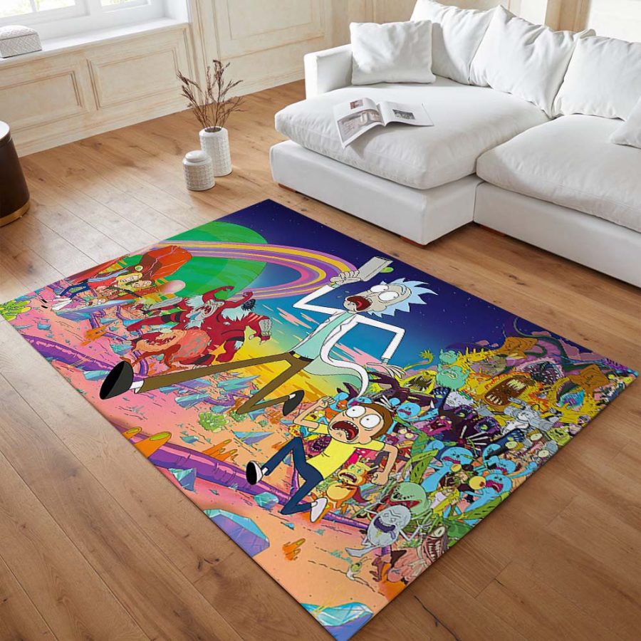 Rick und Morty Charaktere 1002 Teppich – Bild 4
