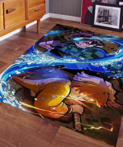 Zenitsu Tanjiro Demon Slayer Teppich