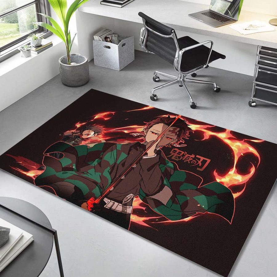 Tanjiro Demon Slayer Kimetsu no Yaiba 1002 Teppich – Bild 4