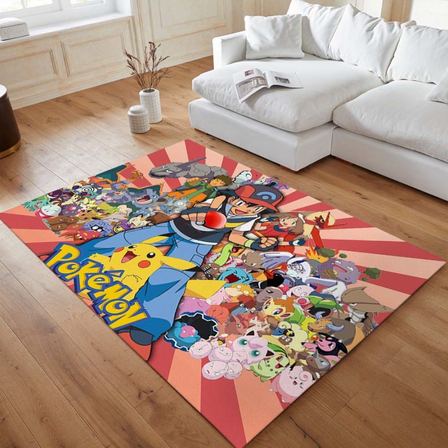 Pikachu Detektiv Alle Charaktere 3 Teppich – Bild 4