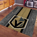 Vegas Golden Knights Hockey Team NHL auf Holz Teppich