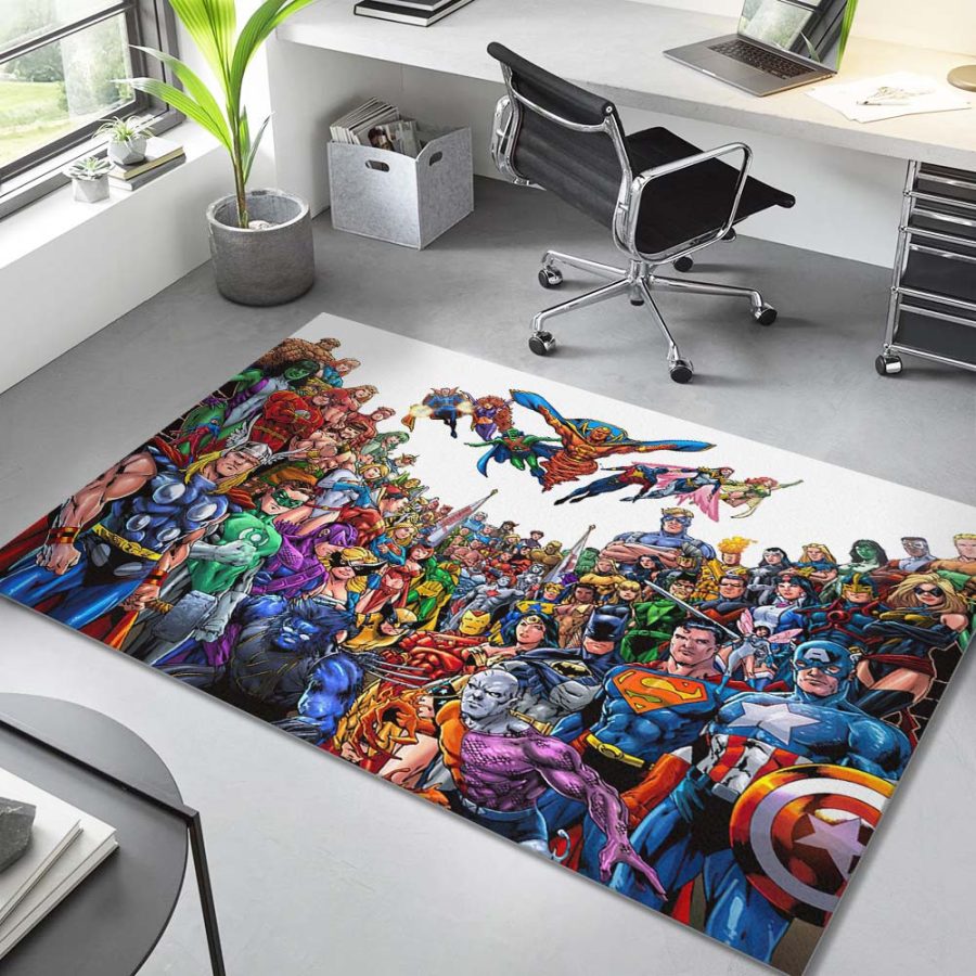 Superhelden DC und Marvel Teppich – Bild 4