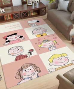 Snoopy alle Charaktere Teppich