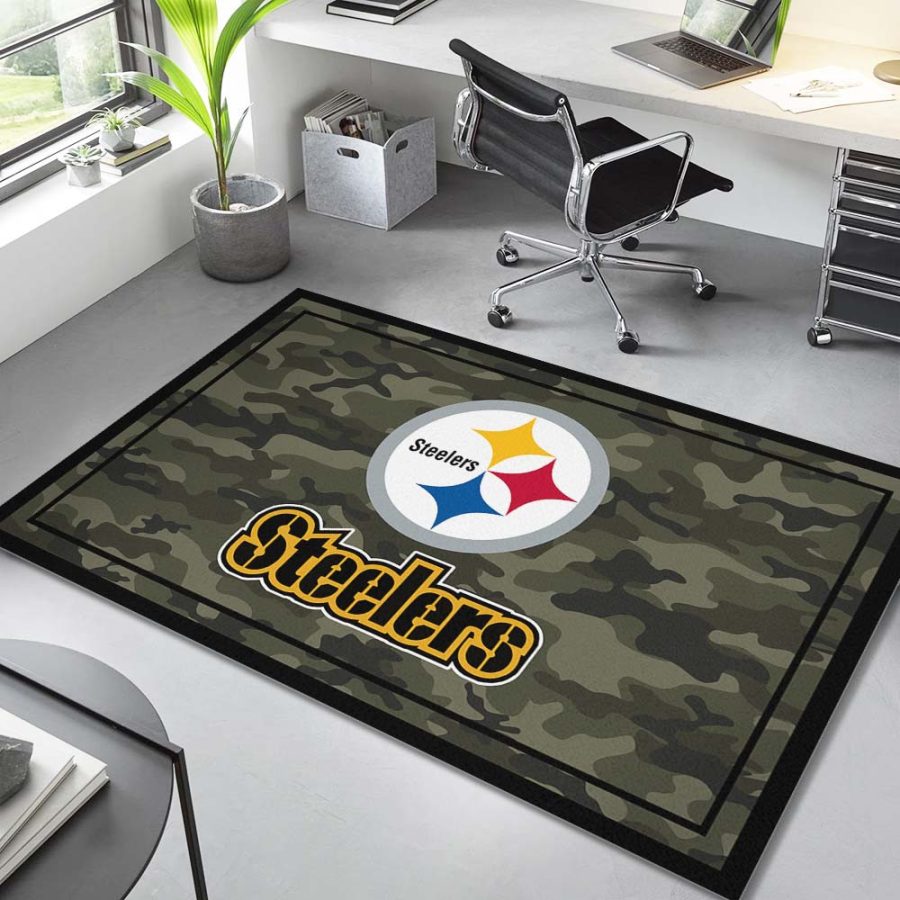 Pittsburgh Steelers Football Team NFL-Camouflage Teppich – Bild 4