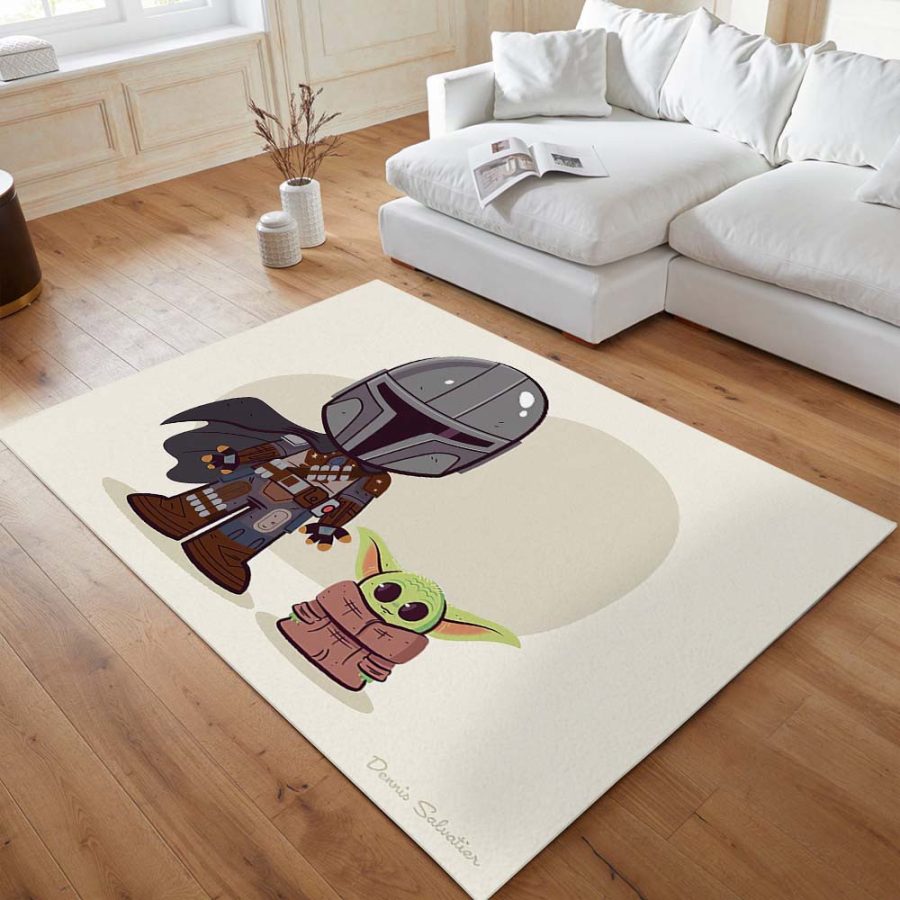 Das mandalorianische Baby Yoda 1 Teppich – Bild 4