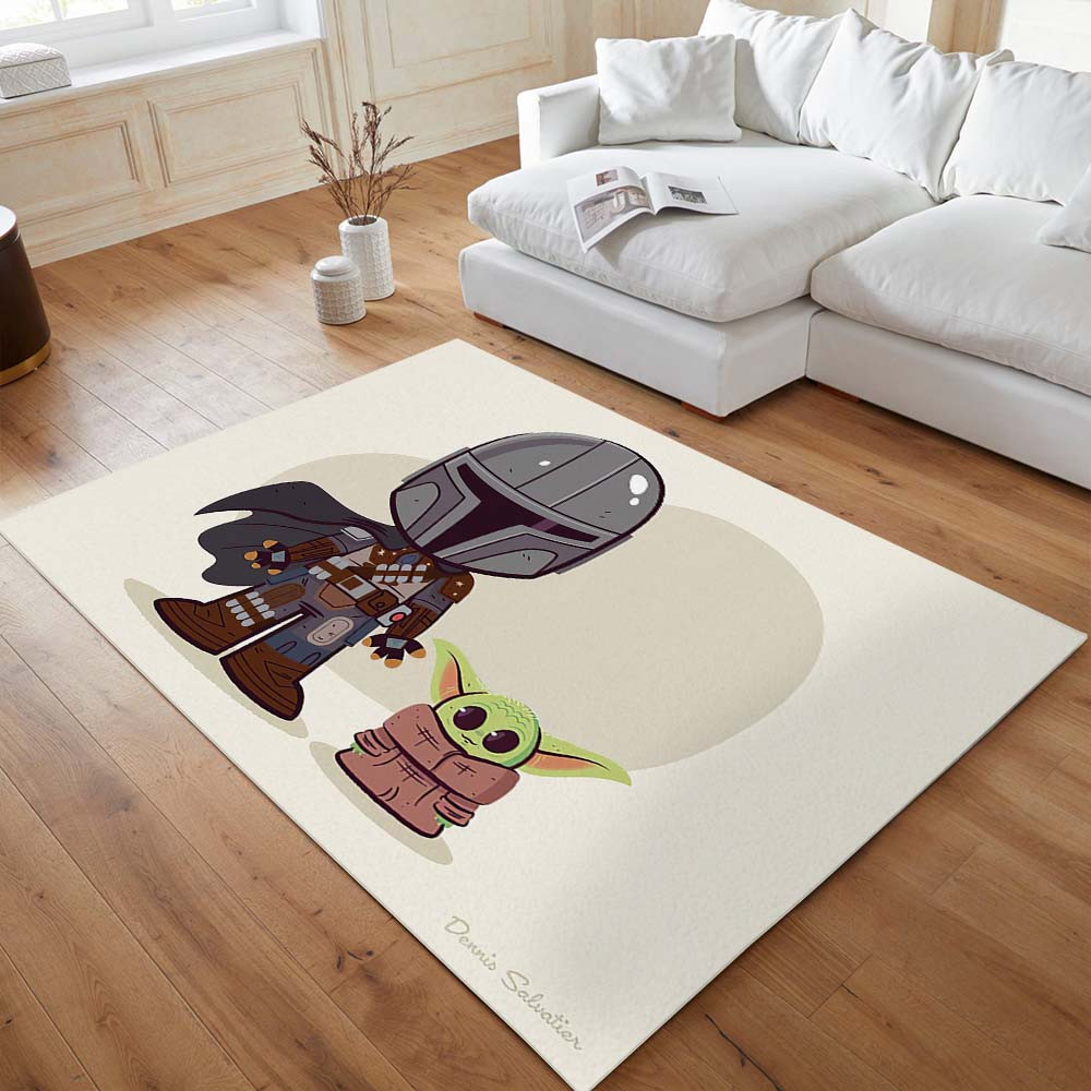 Das mandalorianische Baby Yoda 1 Teppich