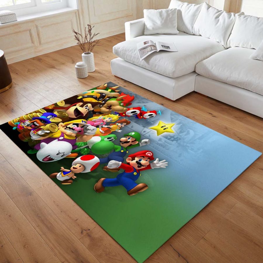 Super Mario Alle Charaktere 1010 Teppich – Bild 4