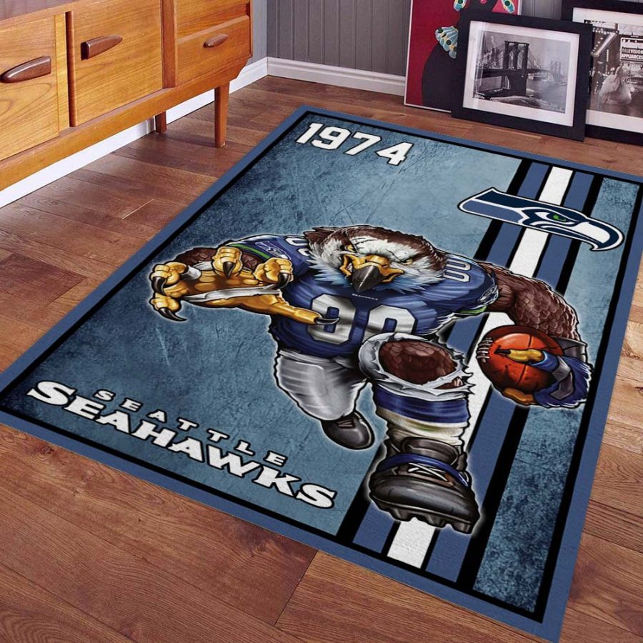 Seattle Seahawks-Fußballmannschaft 1974 Teppich – Bild 4