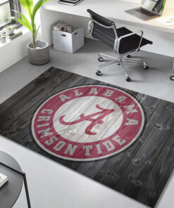 Alternative view of Alabama Crimson Tide Football Team NCAA007 Teppich