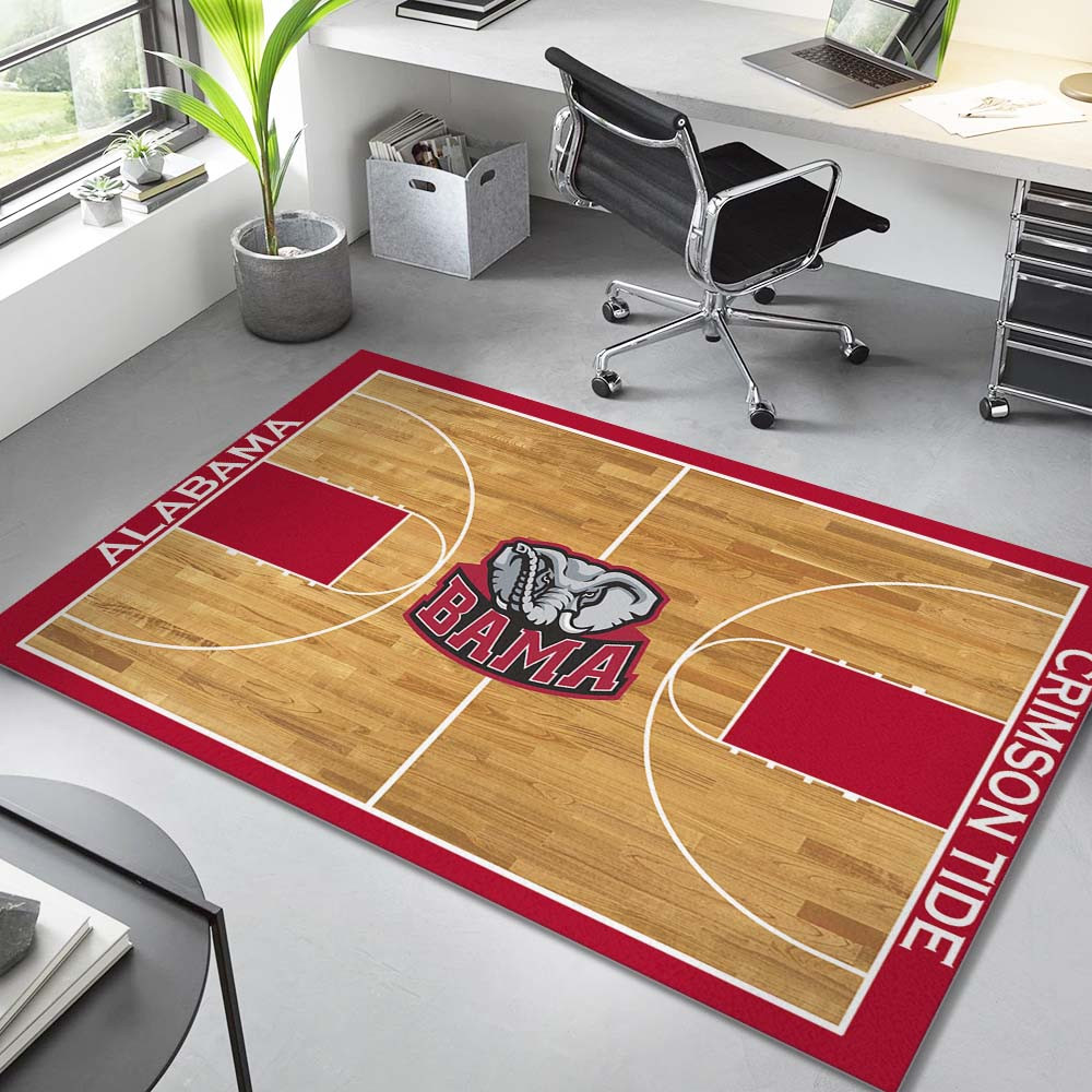 Alabama Crimson Tide Basketball Team Court Teppich – Bild 2