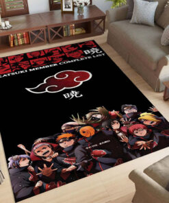 Alternative view of Akatsuki-Team im Naruto-Manga Teppich
