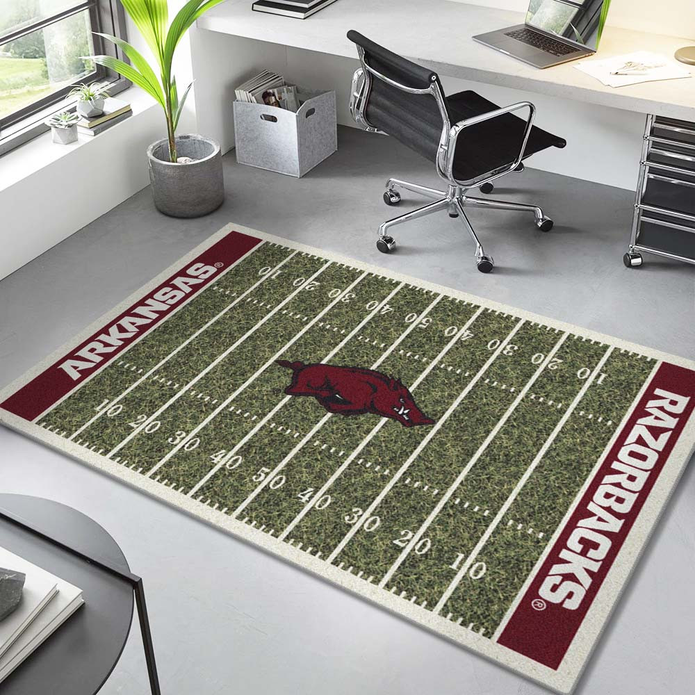 Fußballmannschaftsfeld der Arkansas University Teppich – Bild 2