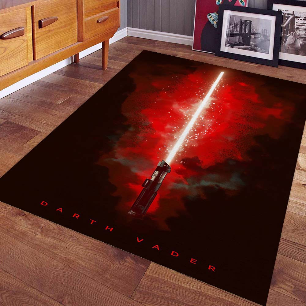 Darth Vader Rotes Lichtschwert Teppich – Bild 2