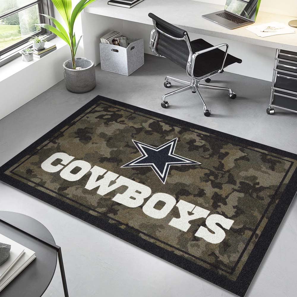 Dallas Cowboys Football Team NFL-Camouflage Teppich – Bild 2