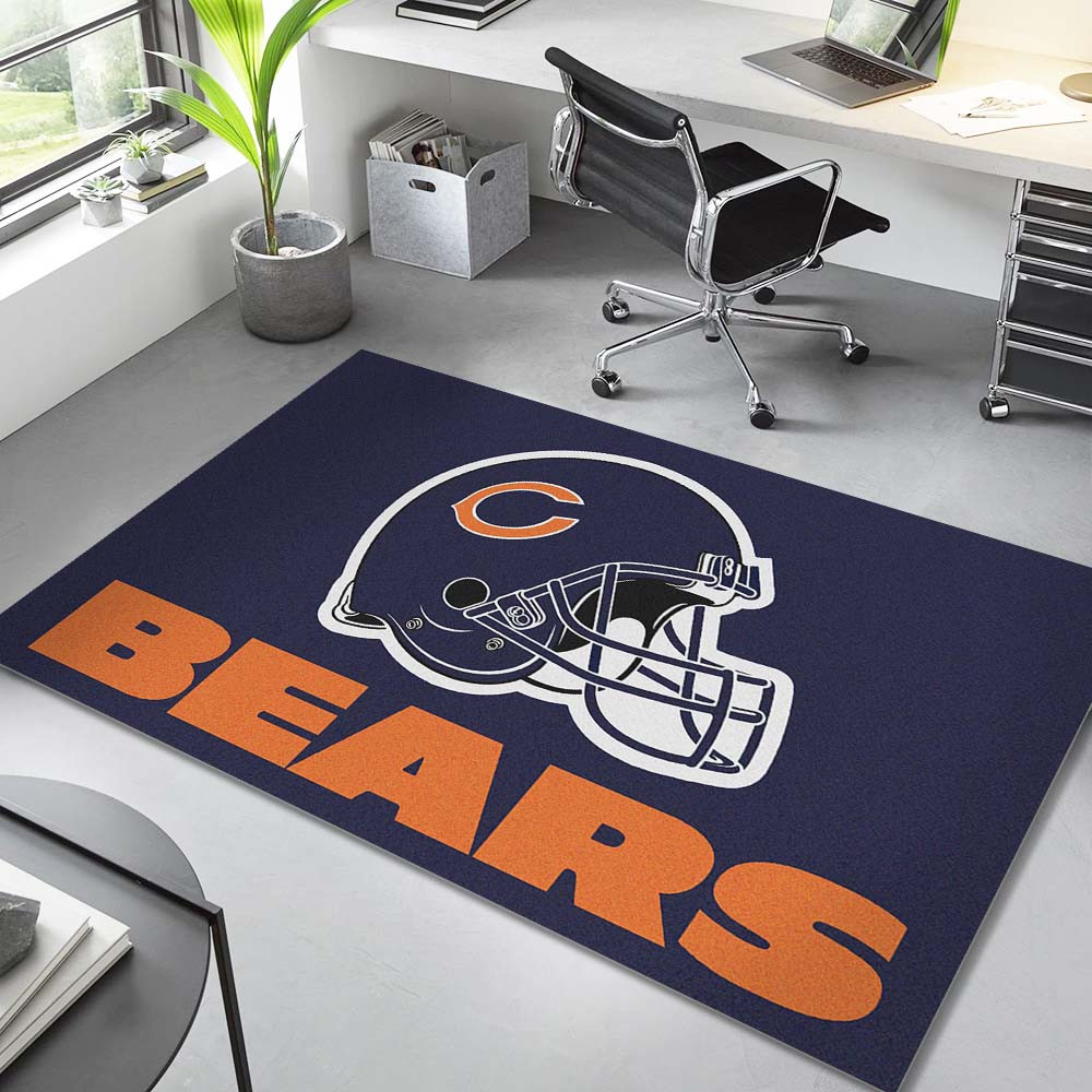 Chicago Bears Football Team Helmet Teppich – Bild 2