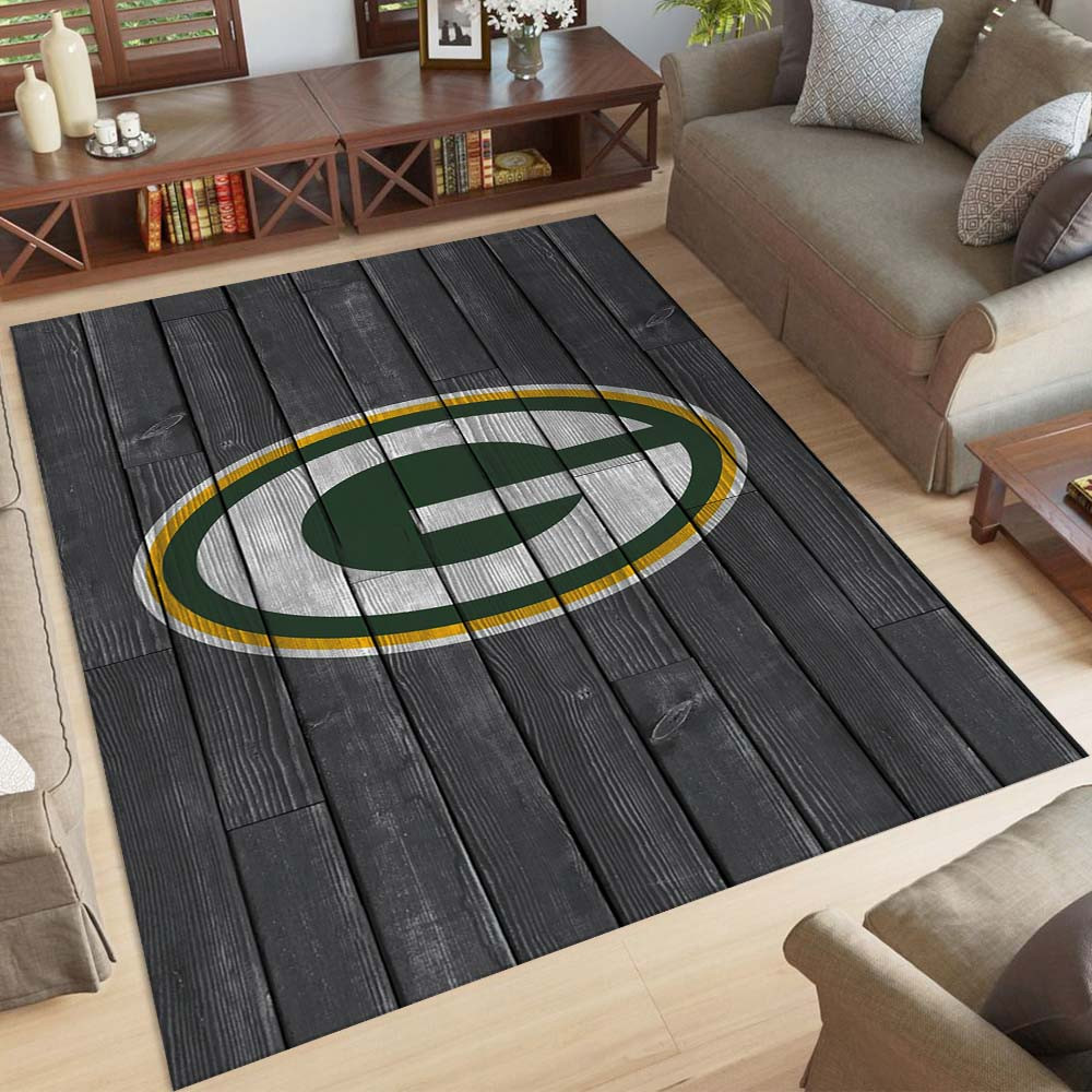 Green Bay Packers Football Team NFL auf Holz Teppich – Bild 2