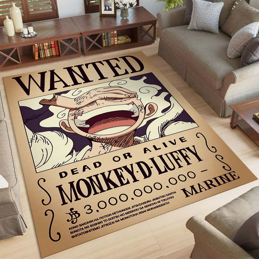 Wanted Monkey D Luffy Gear 5 In One Piece Teppich – Bild 2