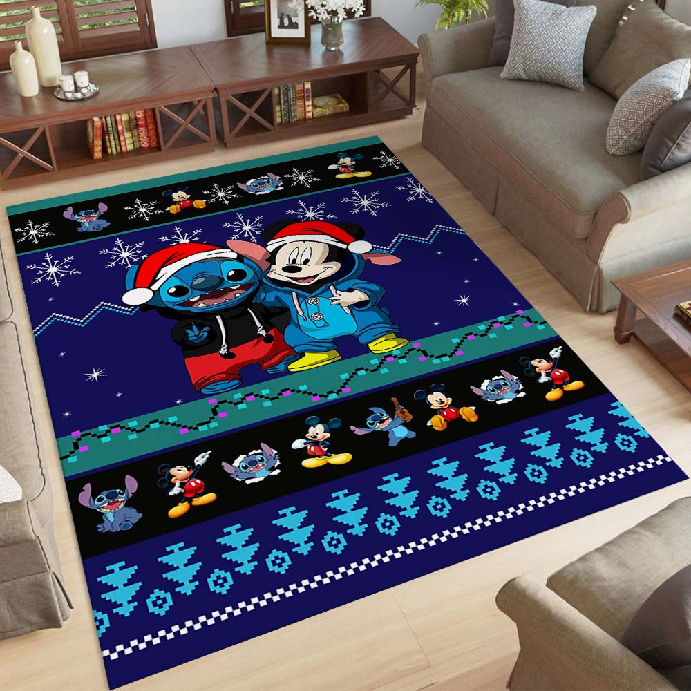 Disney Stitch und Micky glücklich in Halloween Teppich – Bild 2