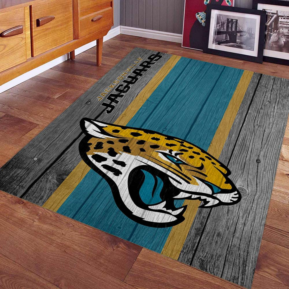 Jacksonville Jaguars Football Team NFL auf Holz Teppich – Bild 2