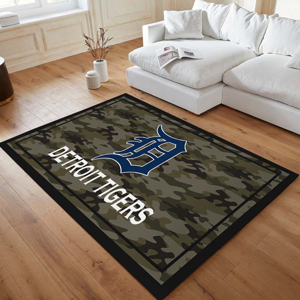 Detroit Tigers Baseball Team MLB Camo Teppich – Bild 2