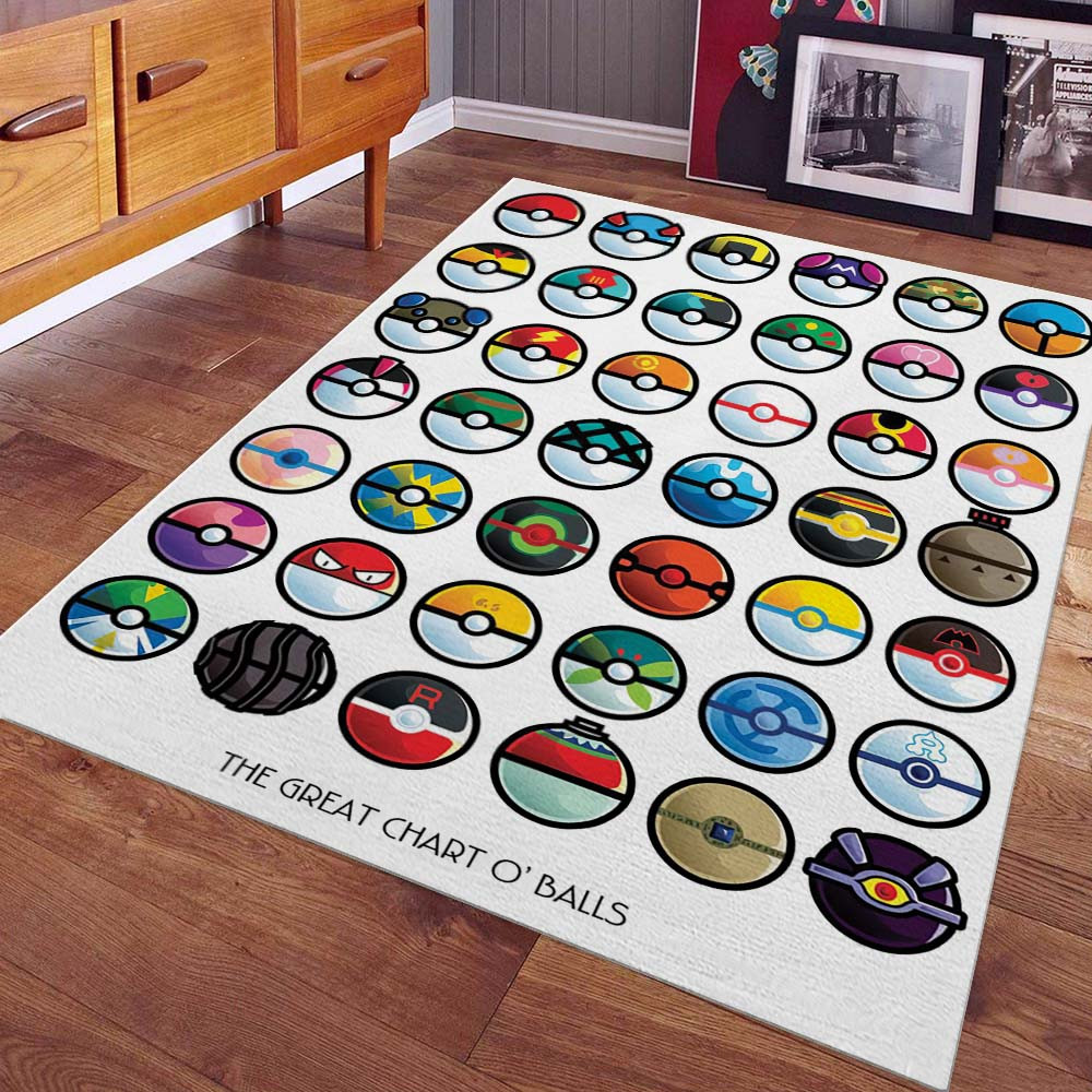 Die großen Chart-Pokémon-Bälle Teppich – Bild 2