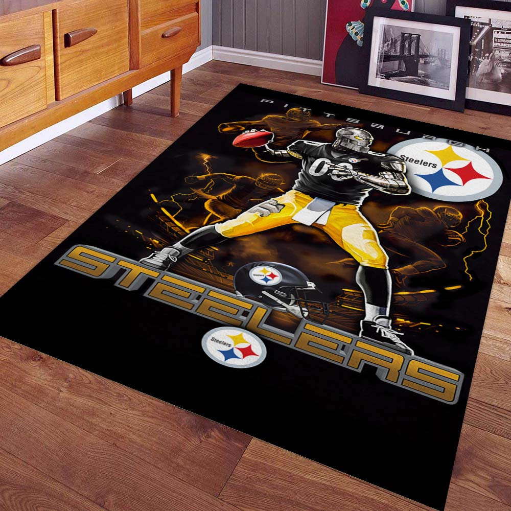 Pittsburgh Steelers Football Team NFL Metall Teppich – Bild 2