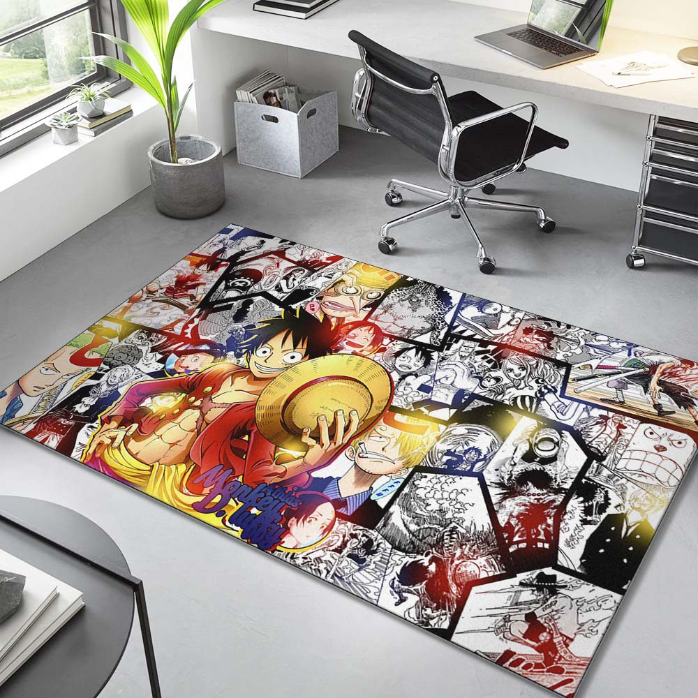 One Piece Luffy und alle Charaktere Manga Teppich – Bild 2