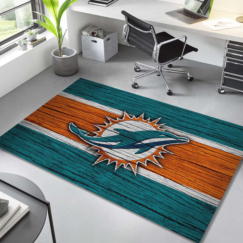 Miami Dolphins-Fußballmannschaft NFL001 Teppich – Bild 2