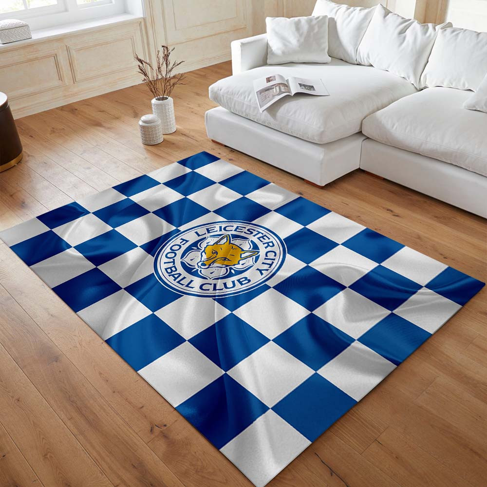 Hintergrund der Flagge des Leicester City Football Club Teppich – Bild 2