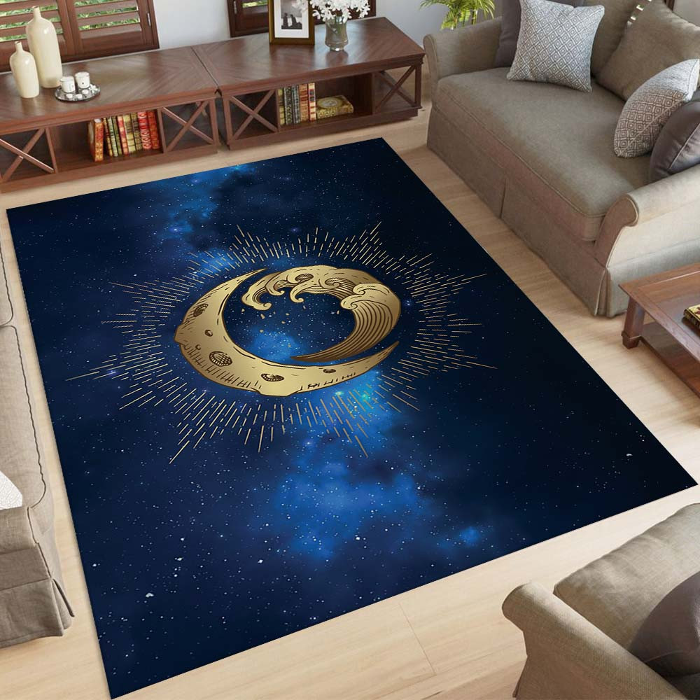 Mond und Welle Wicca Teppich – Bild 2