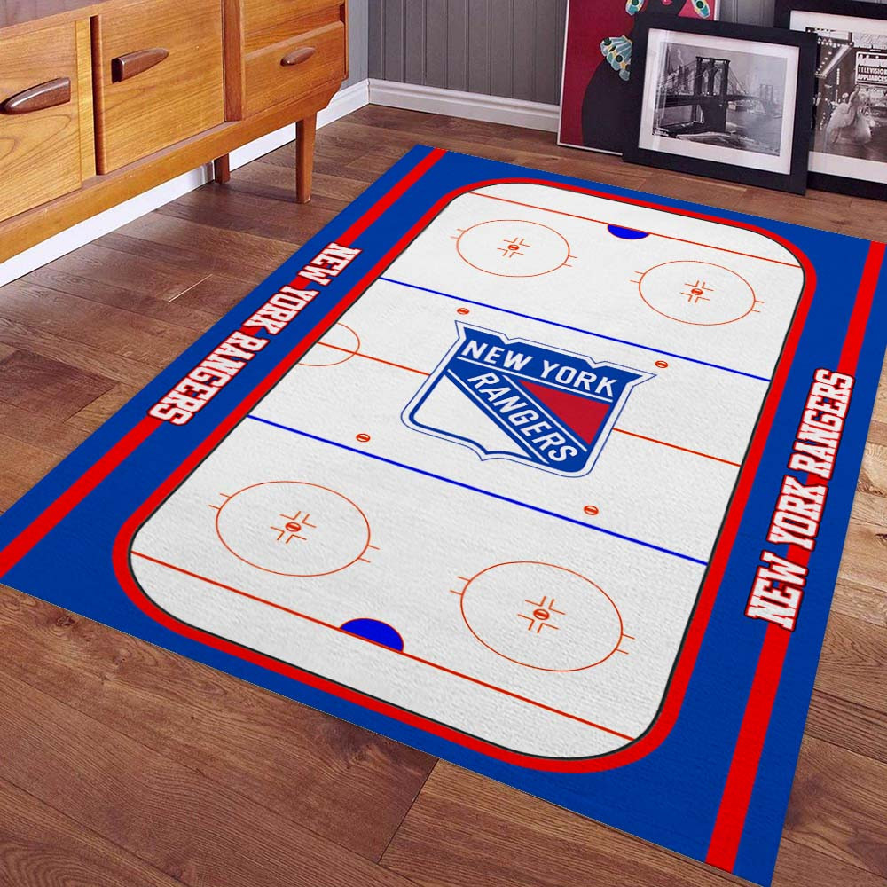New York Rangers Eishockeymannschaft NHL001 Teppich – Bild 2