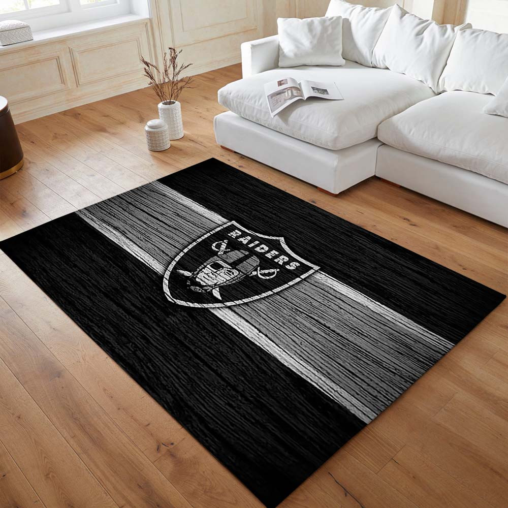 Oakland Raiders-Fußballmannschaft NFL001 Teppich – Bild 2