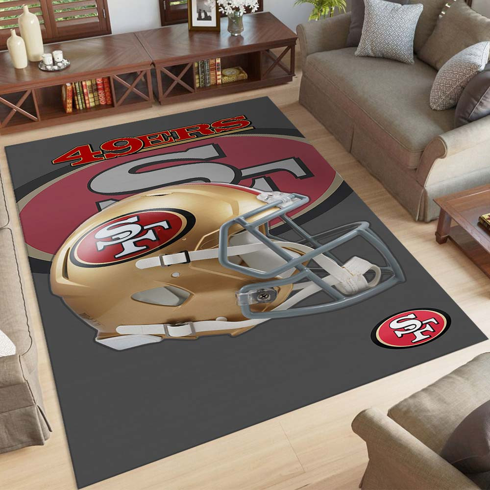 San Francisco 49ers Football Team NFL Helm Teppich – Bild 2
