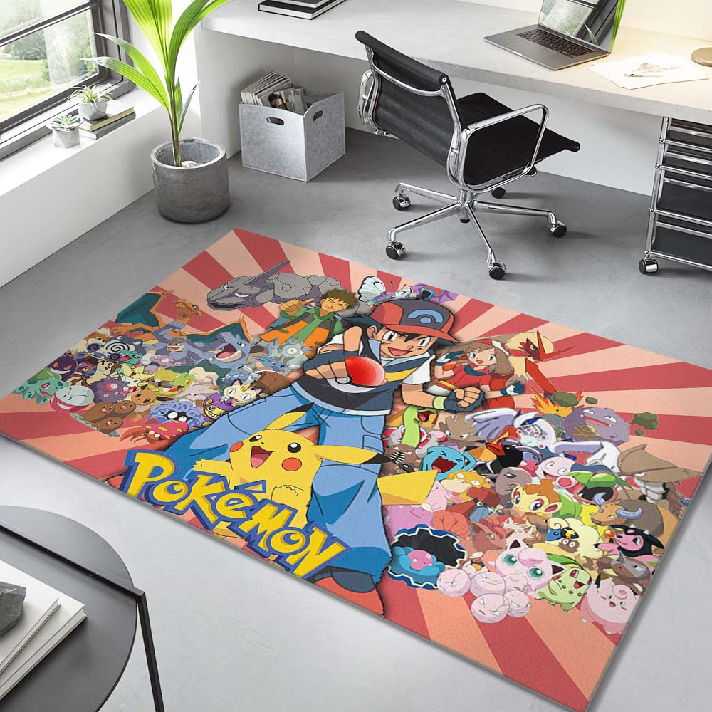 Pikachu Detektiv Alle Charaktere 3 Teppich – Bild 2